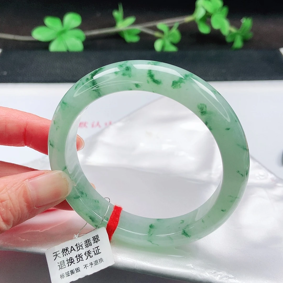 未镶嵌手镯翡翠58圈