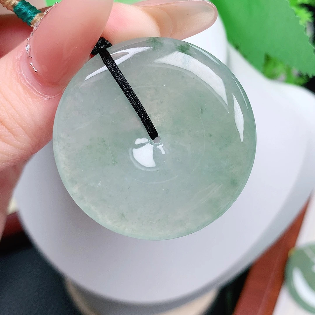 翡翠未镶嵌颈饰平安38.8-6.1