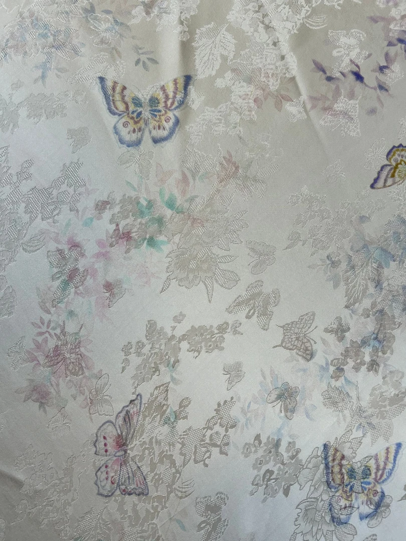 （浮生花语 桑波段）高档新中式连衣裙旗袍面料