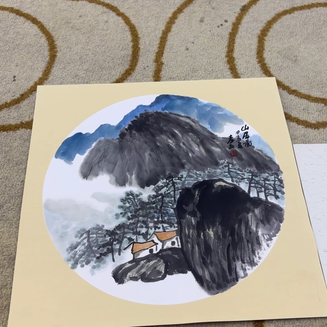 国画38-38山水卡纸童