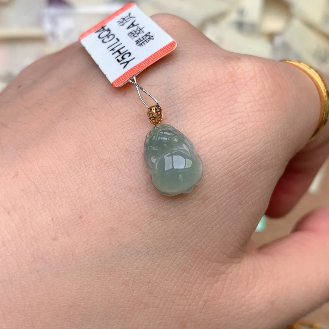 【闪购商品】18K金镶嵌挂件翡翠一