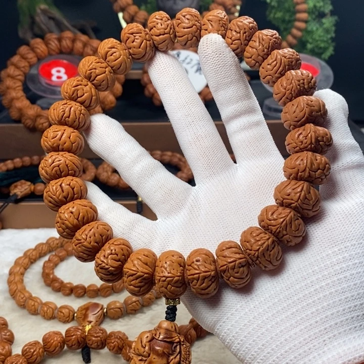 桃核吊坠厚*秦岭龙纹