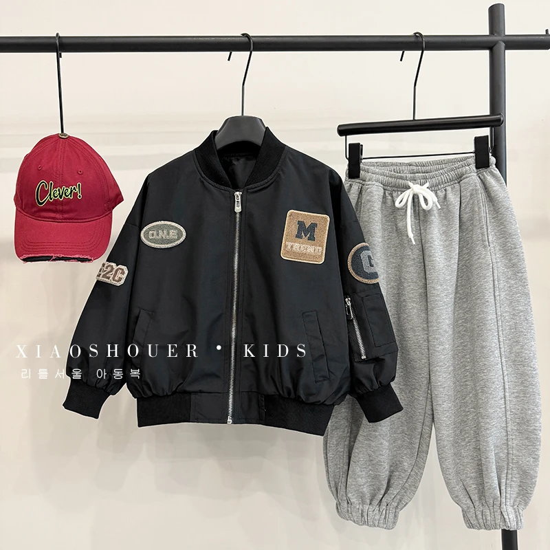 【小首尔】Q3现货-原版秋装儿童韩版潮流小众宽松休闲外套HBB3833