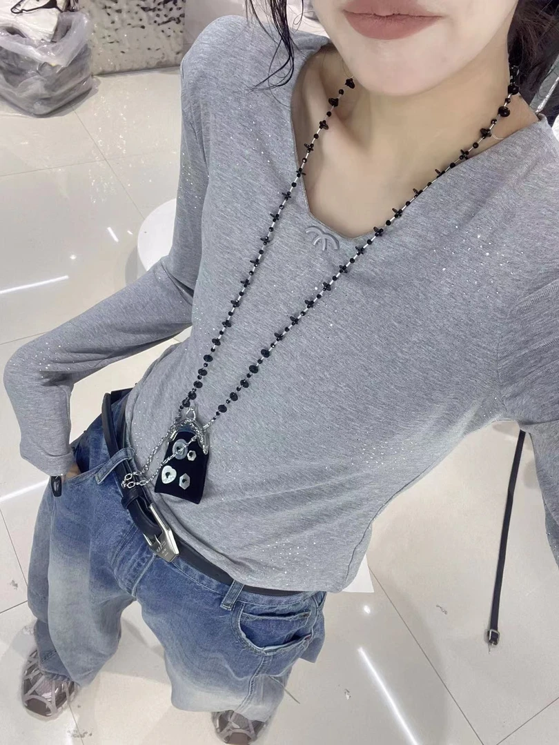 1400#8月11日卡曼欧货新款孤品T恤长袖背心吊带毛衣卫衣