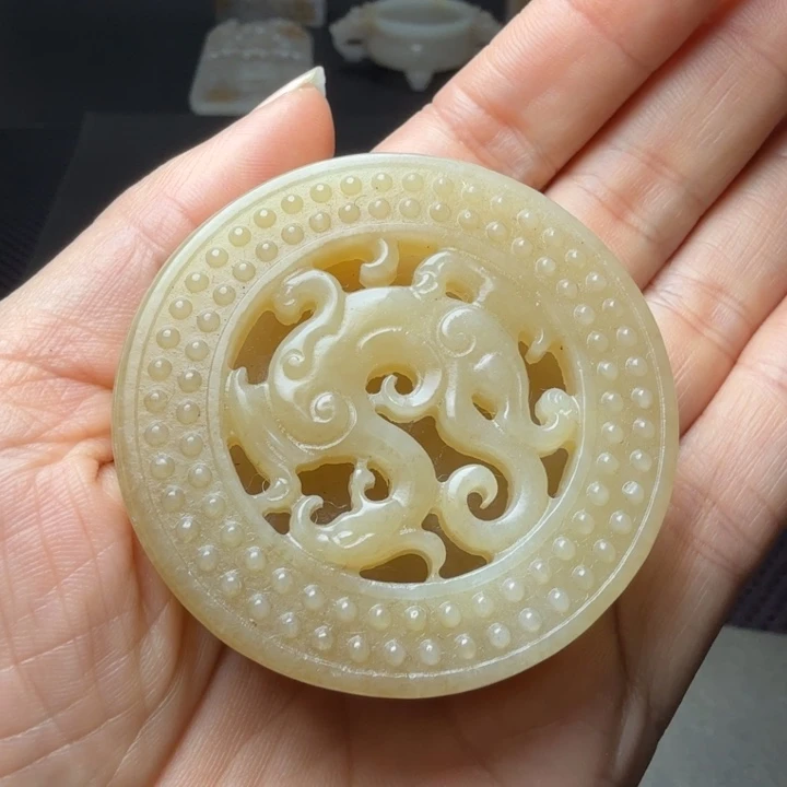 一***眸古玉老玉收藏珍品挂件