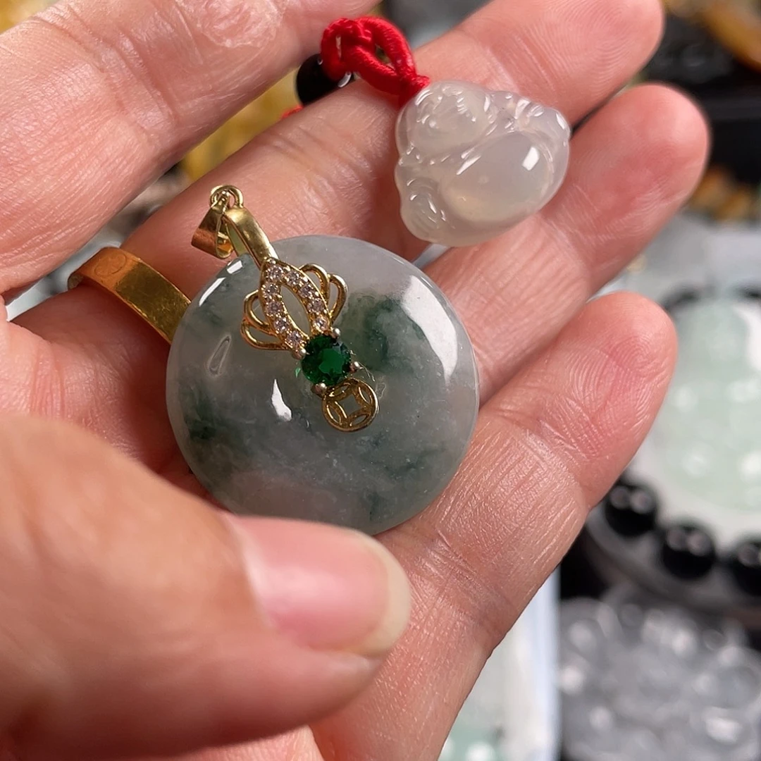 翡翠未镶嵌吊坠(不含链)