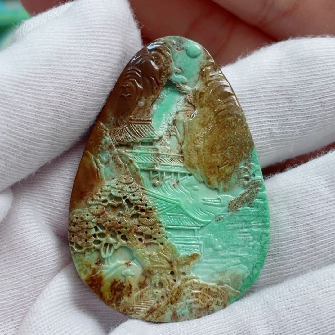 绿松石珠宝奇石未镶嵌