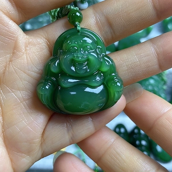 吊坠(不含链)未镶嵌和田玉（碧玉）34