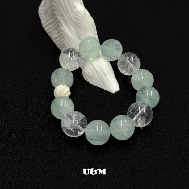 U&M | 星河系列 | 绿萤石 | 白阿塞