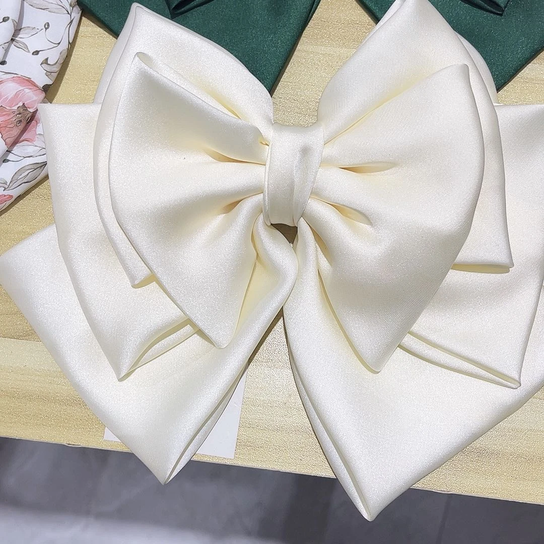 皮质铁合金蝴蝶结发夹