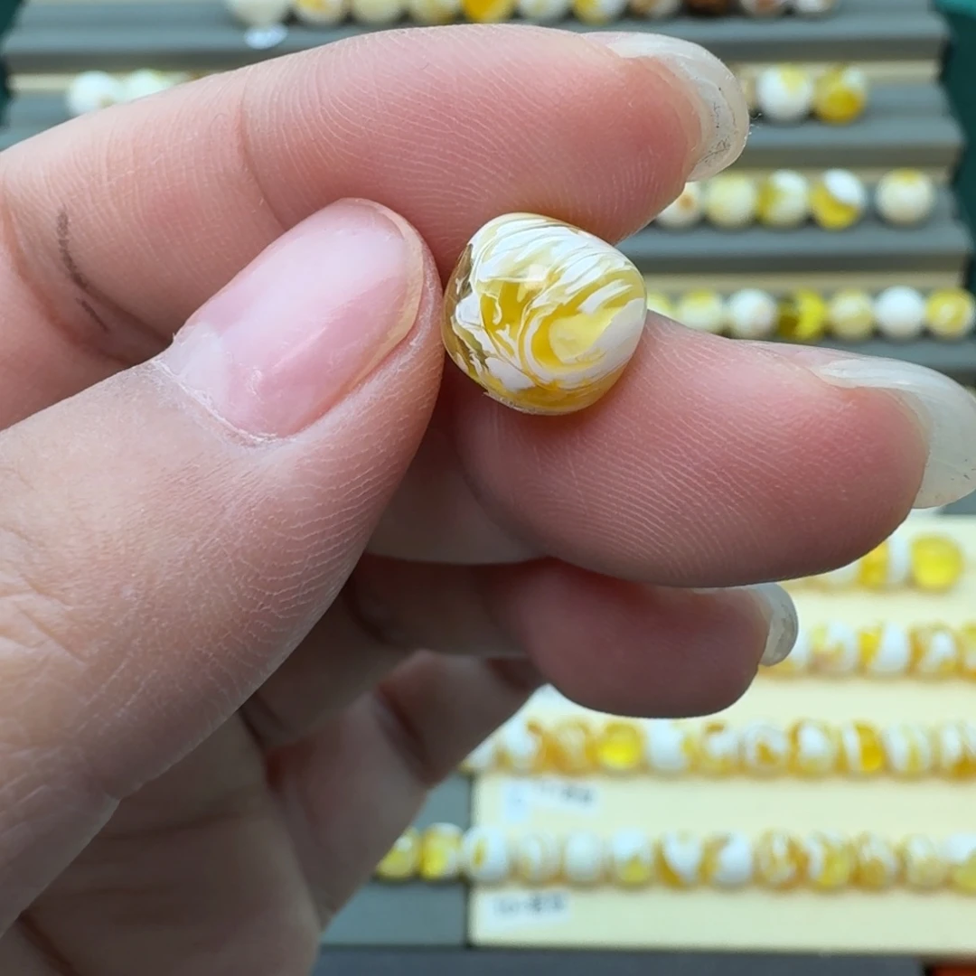 裸石琥珀未镶嵌9.8老型拉丝