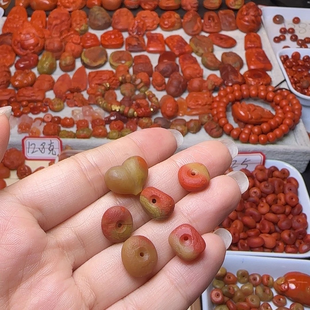 我***比南红玛瑙未镶嵌吊坠(不含链)