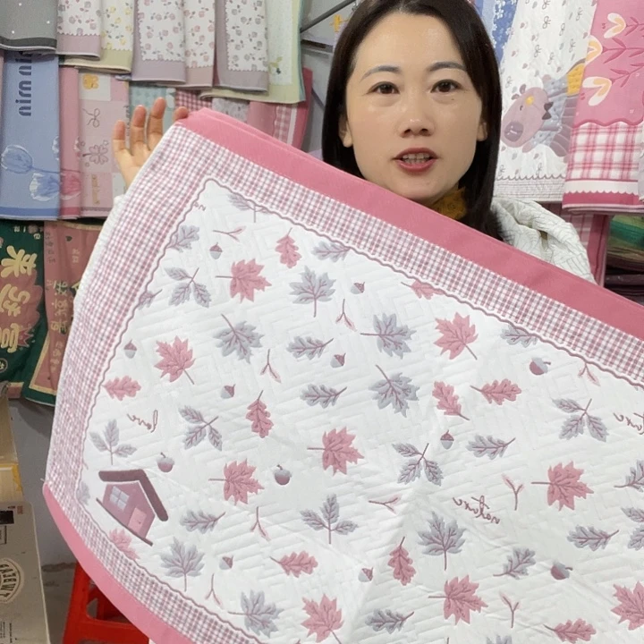 棉特价粉色小枫叶