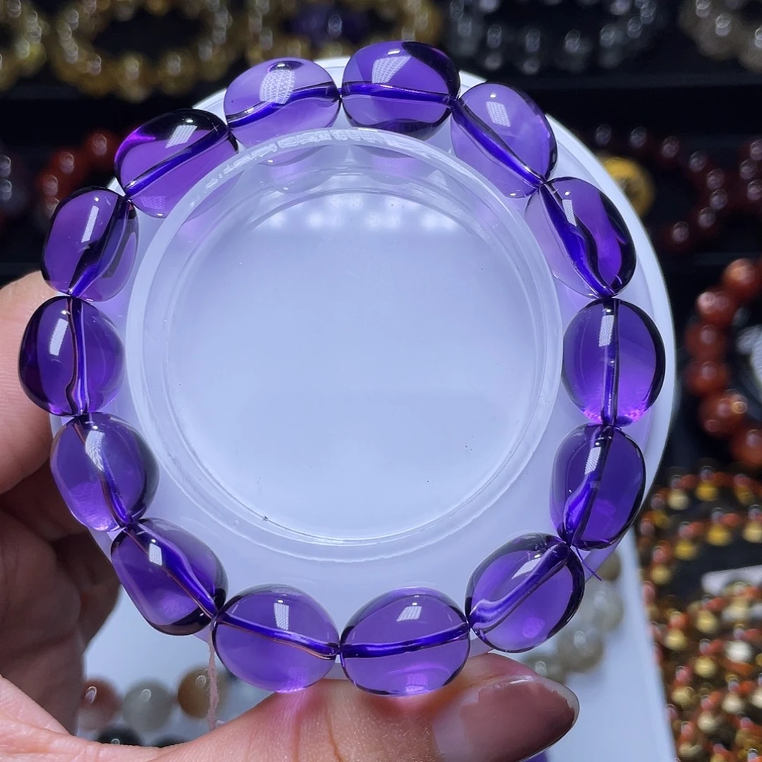 水晶手链未镶嵌巴西紫水晶随行