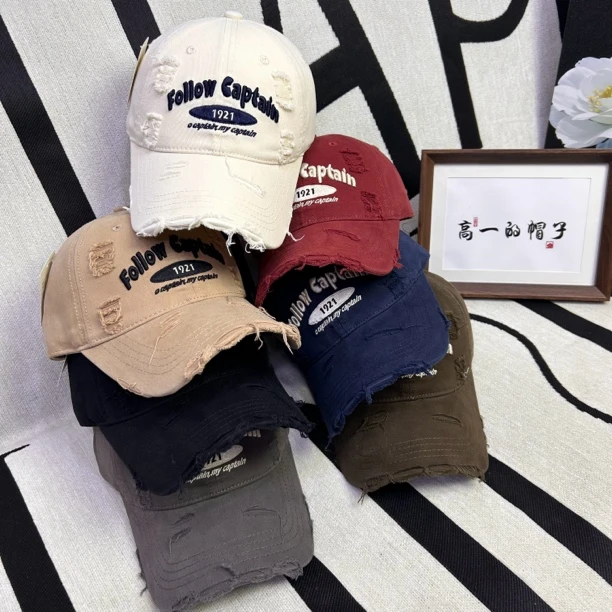 棒球帽新款显脸小美式黑色白色男女时尚健身运动百搭网红棒球帽