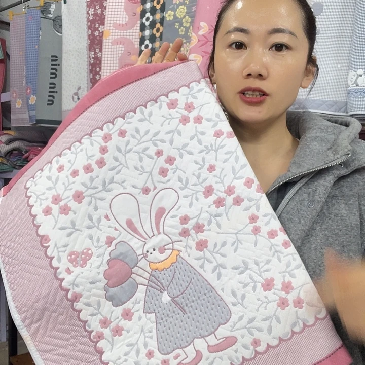 棉特价粉色花园兔