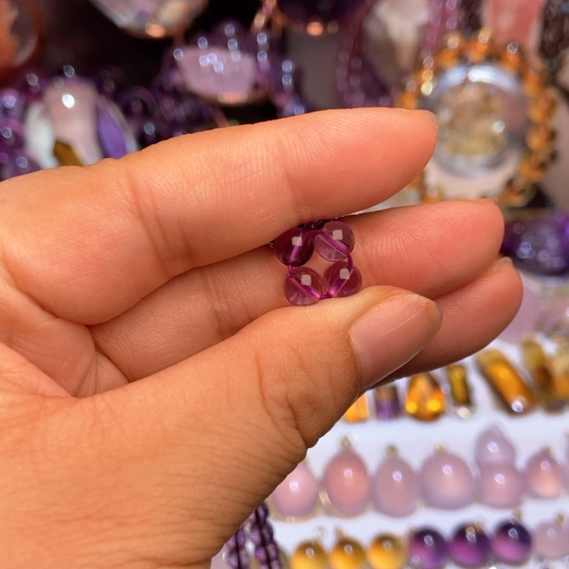 【闪购商品】颈饰未镶嵌水晶天然水晶单珠5mm