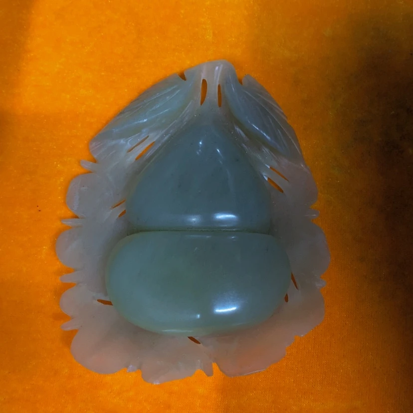 【闪购商品】未镶嵌蛇纹石玉摆件覆膜你****f