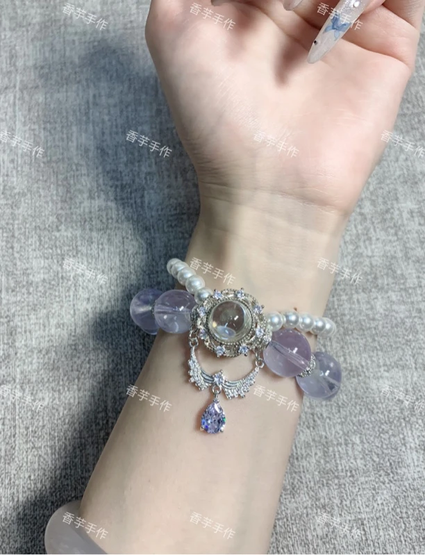 琉璃仿水晶手链 设计款琉璃手链【直播过款专拍】时尚百搭手作