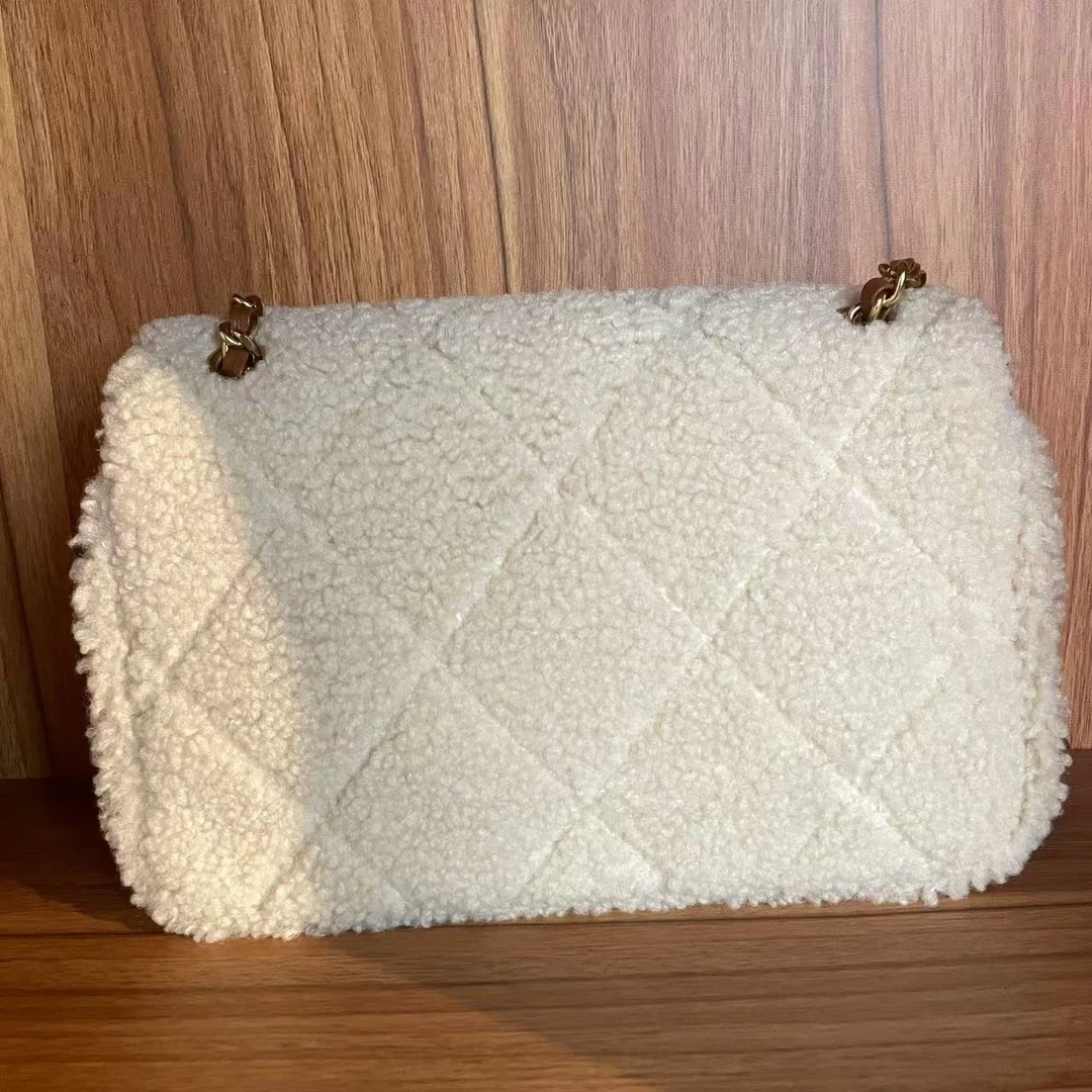 新款打造真皮女士新款包0401 白色 中号 毛