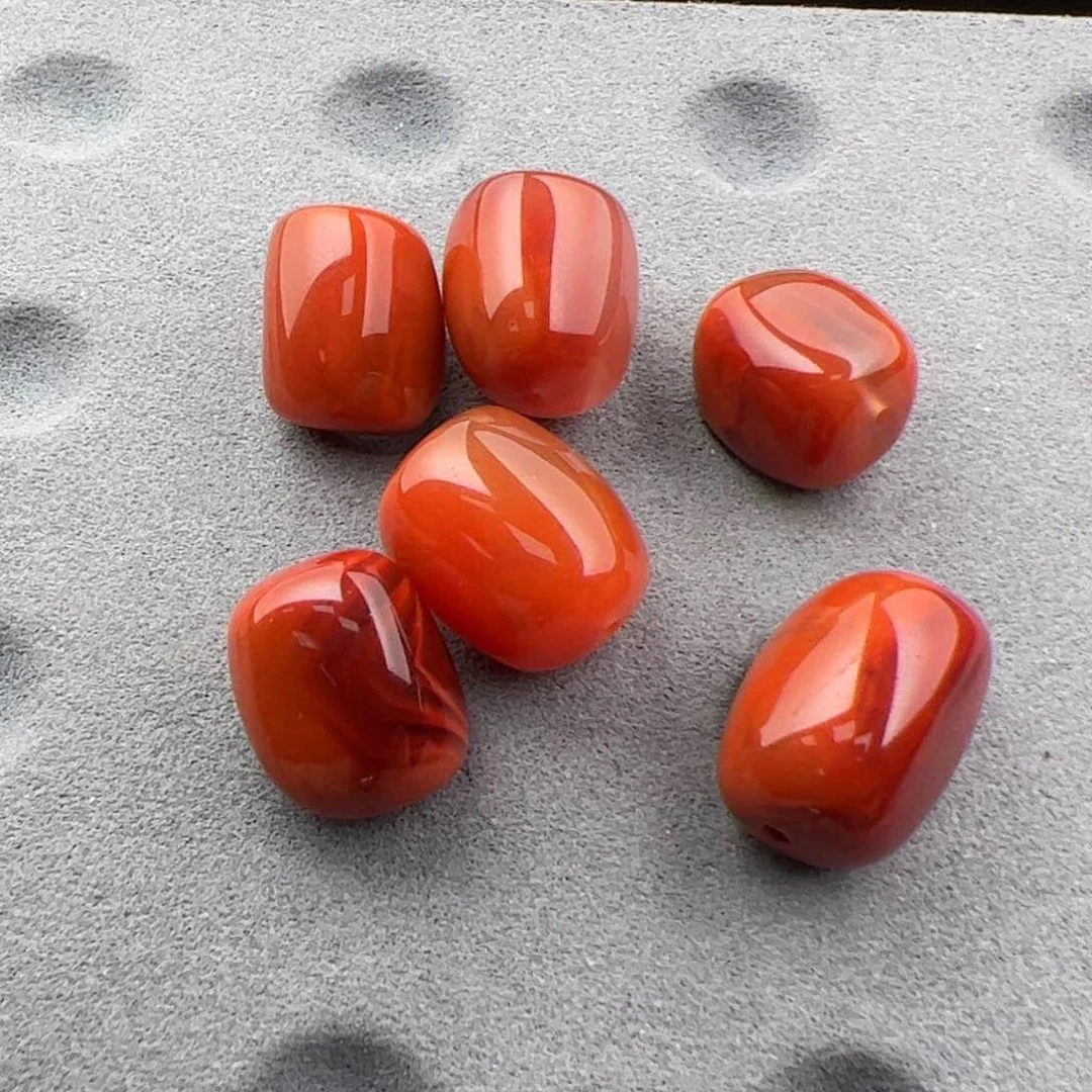 E60川料南红随型单珠尺寸可选、发一个