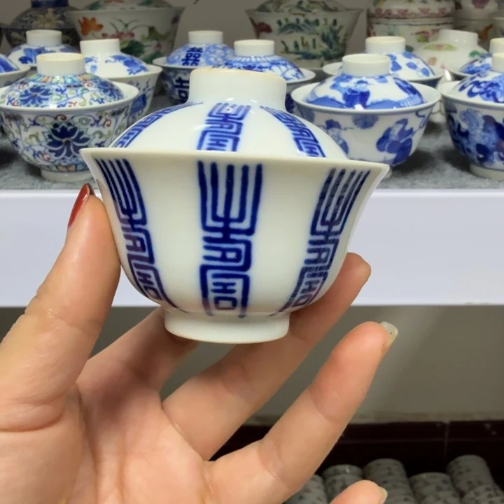 景德镇陶瓷杯子盖碗