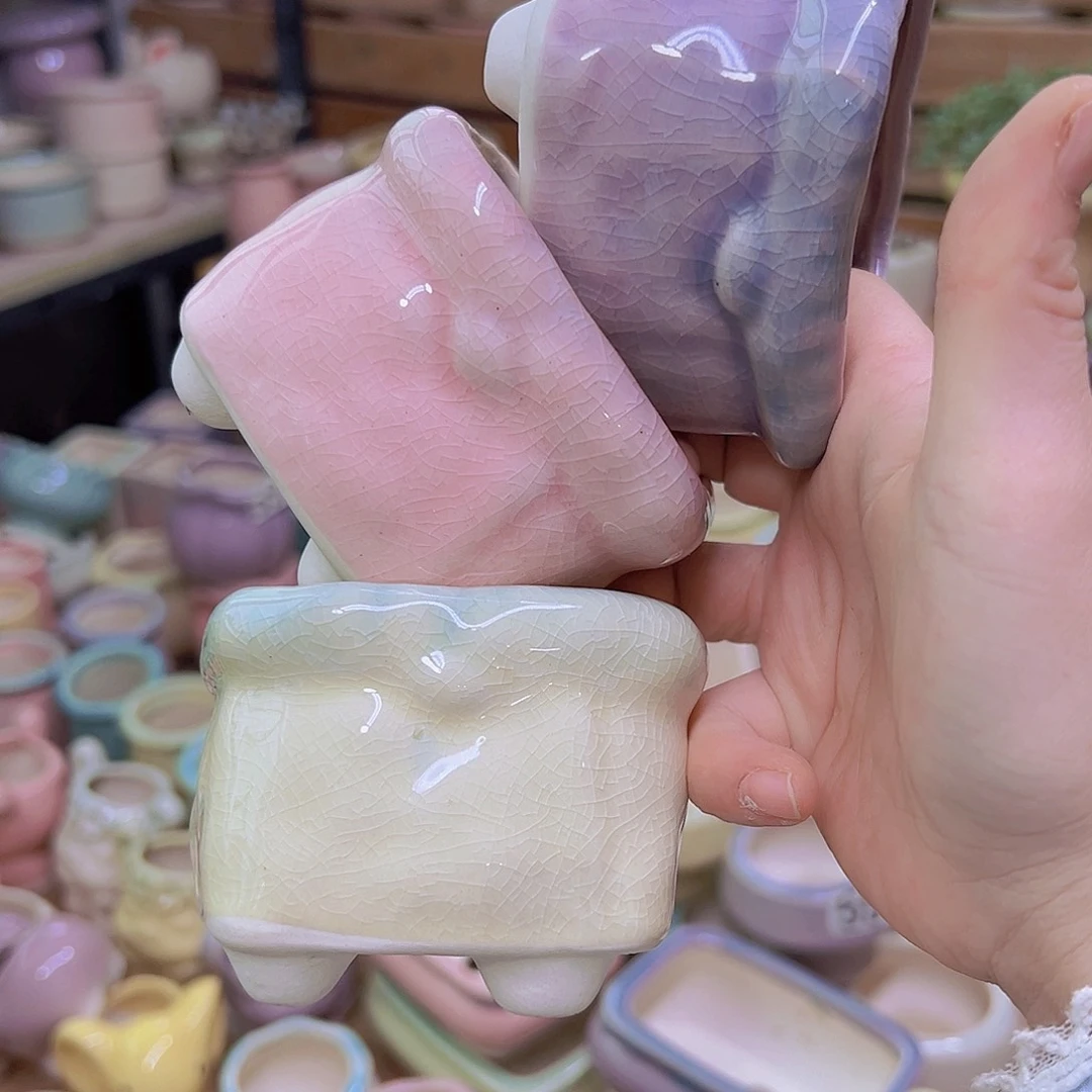 陶瓷花盆当场满12包邮