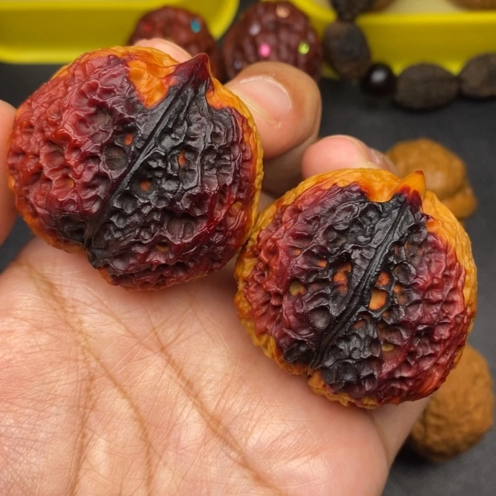 文玩核桃把件43尺寿桃