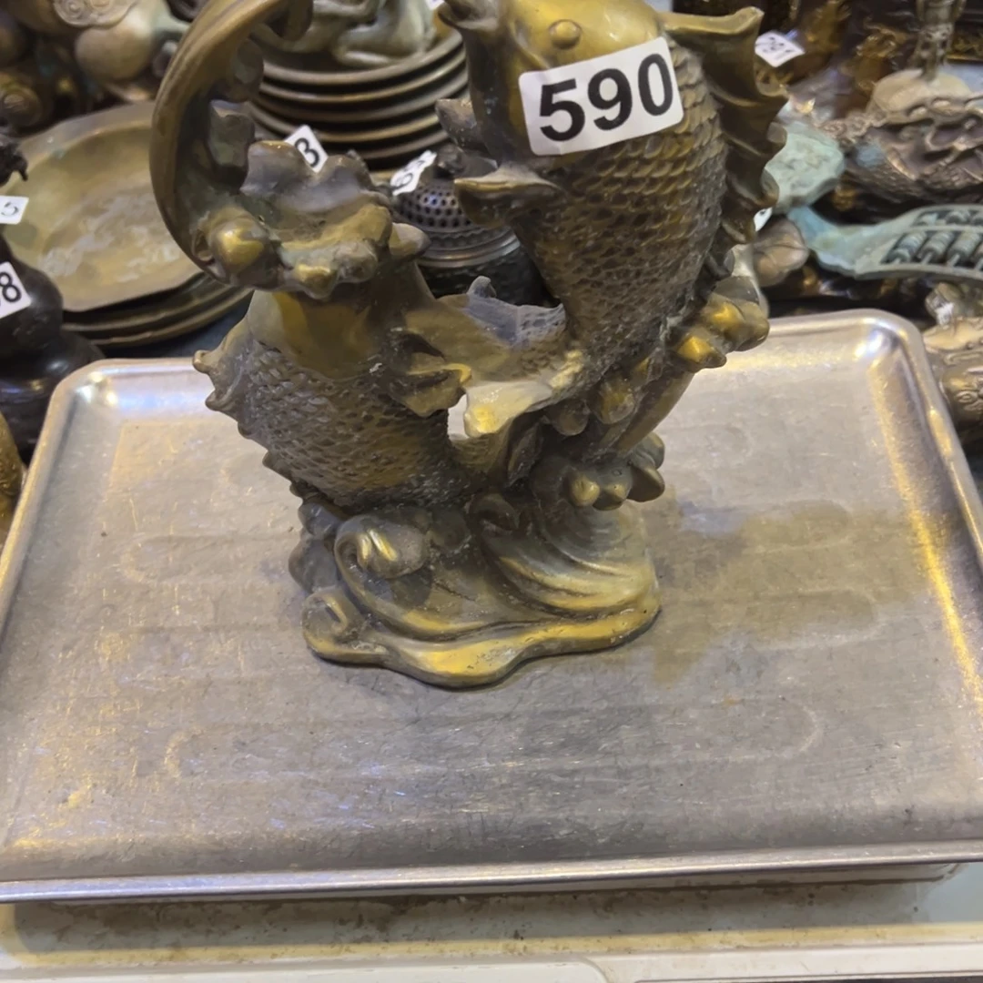 回***收黄铜摆件，文房摆件