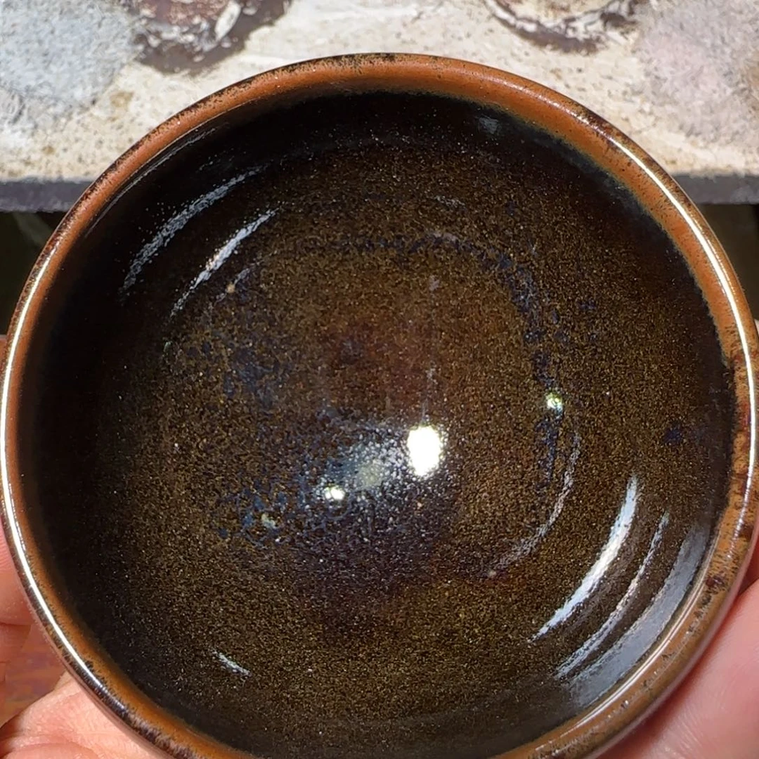 柴烧建盏茶盏茶杯19