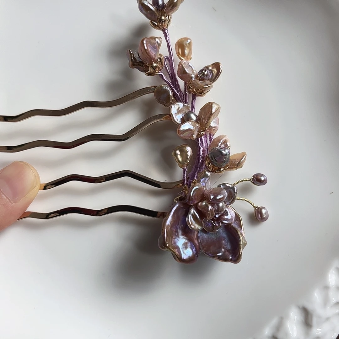 无铜合金紫色四齿蝴蝶