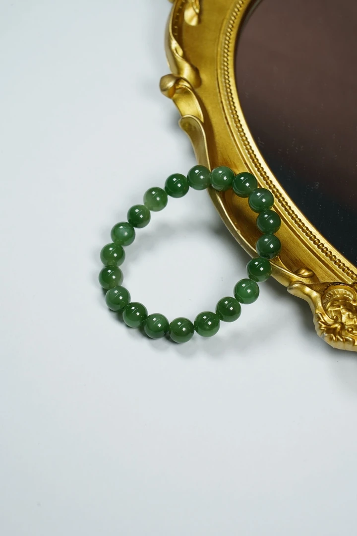 【JQ】和田玉手串-SC2735（多样性发其一）