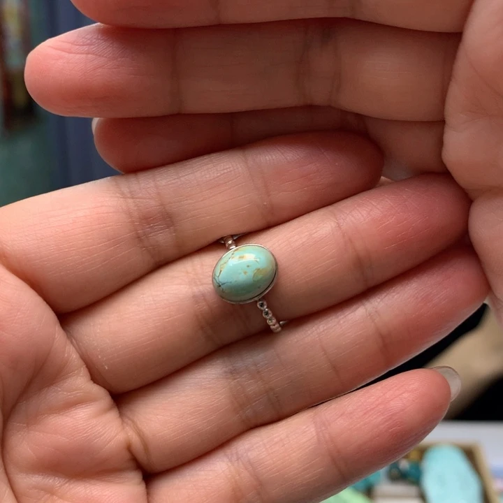 绿松石银S925镶嵌配饰