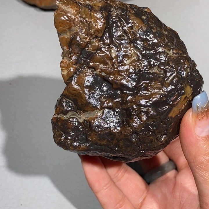 玛瑙/玉髓车挂合金石*944