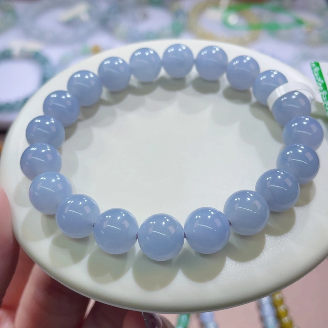 未镶嵌手链翡翠蓝紫卡9.6