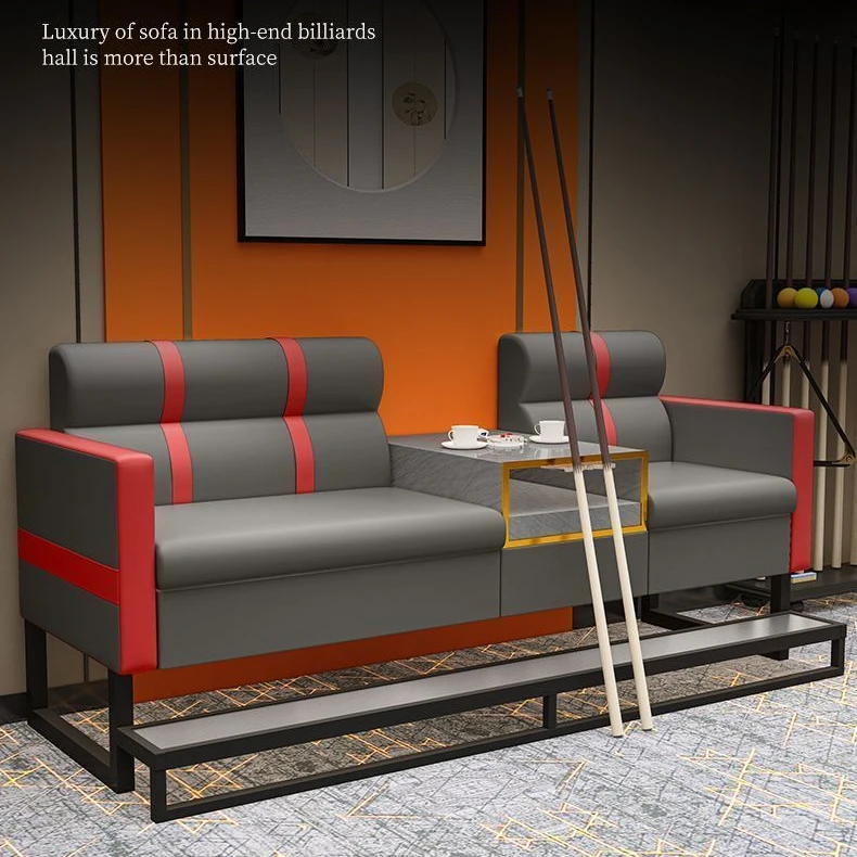 台球桌椅台球沙发椅轻奢高档台球厅观球椅比赛专用看球卡座沙发椅