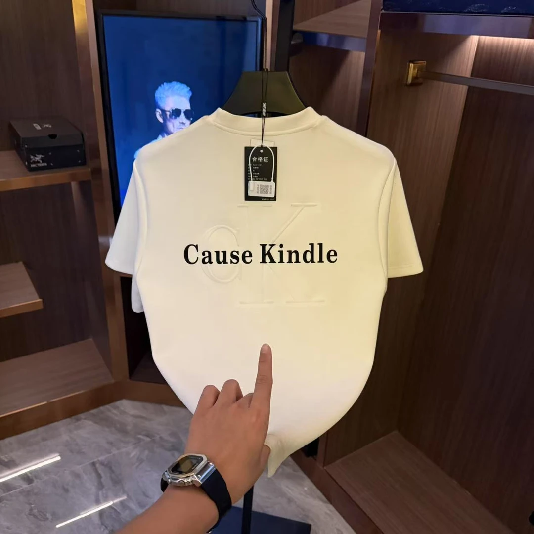 CAUSE KINDLE2025男女同款T恤潮流百搭新款纯棉T恤-K