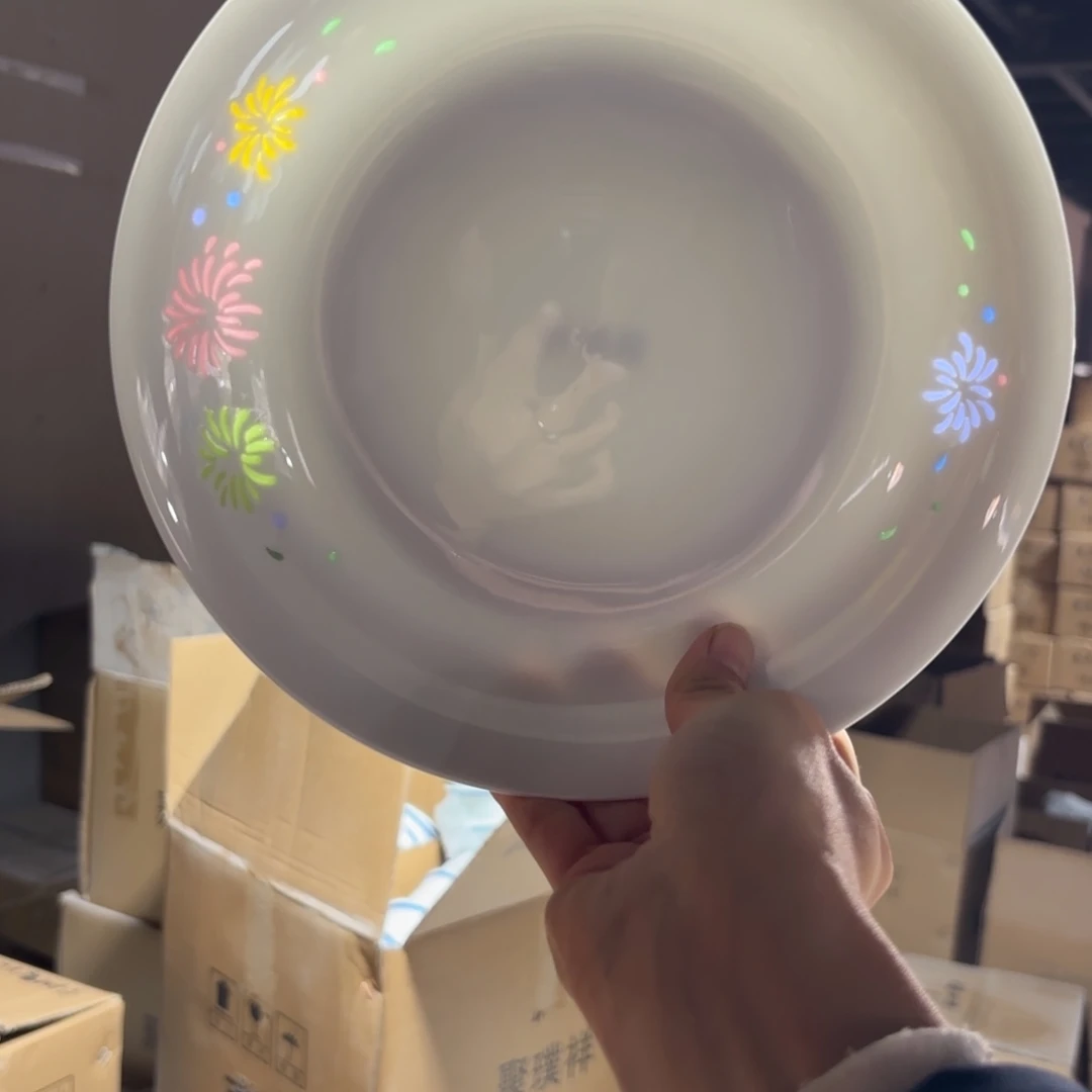 玉瓷景德镇陶瓷盘子两只