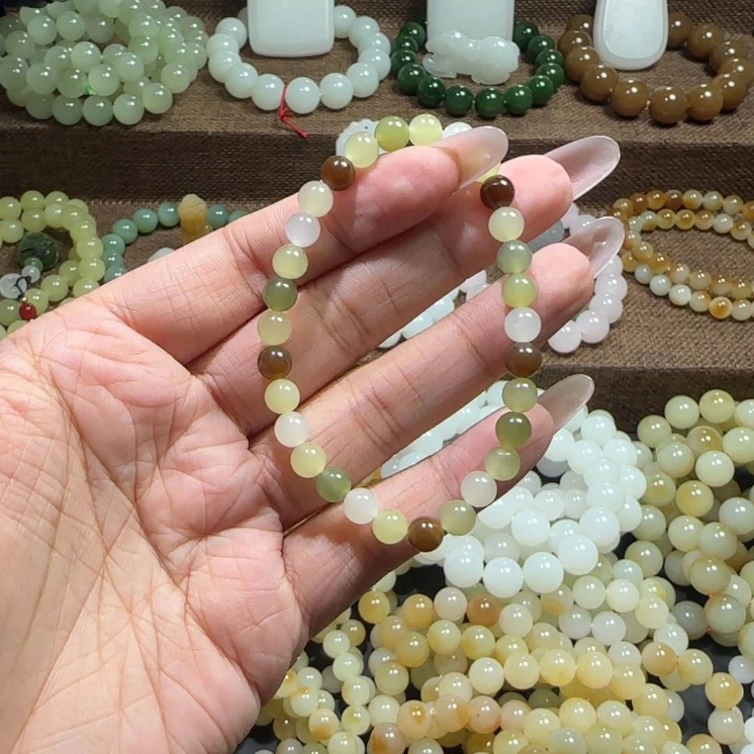 和田玉未镶嵌手链