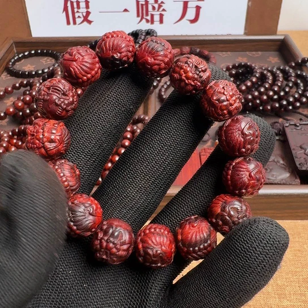 手串/手链小叶紫檀貔恘手串1.5cm