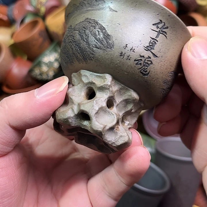 紫砂茶杯全手工紫砂主人杯