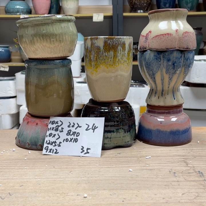 紫砂花盆多肉花盆微瑕24