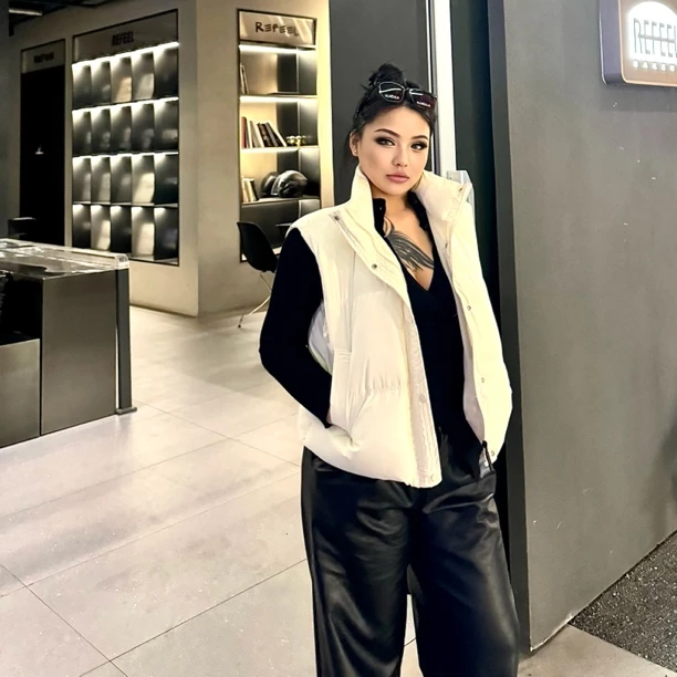 BBWootd大码个性绒棉2025马甲外套