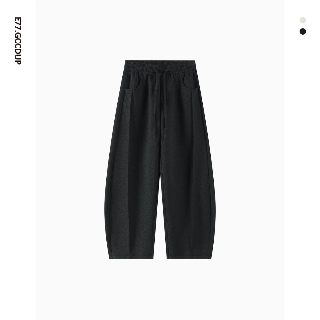 GCCDUPE77『雾屿』25cleanfit秋冬松弛简约卫裤弯刀廓形休闲裤