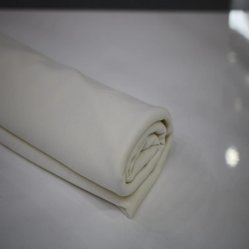 厂家直销现货针织面料亲肤双面布精棉锦纶低弹力运动居家布料定制