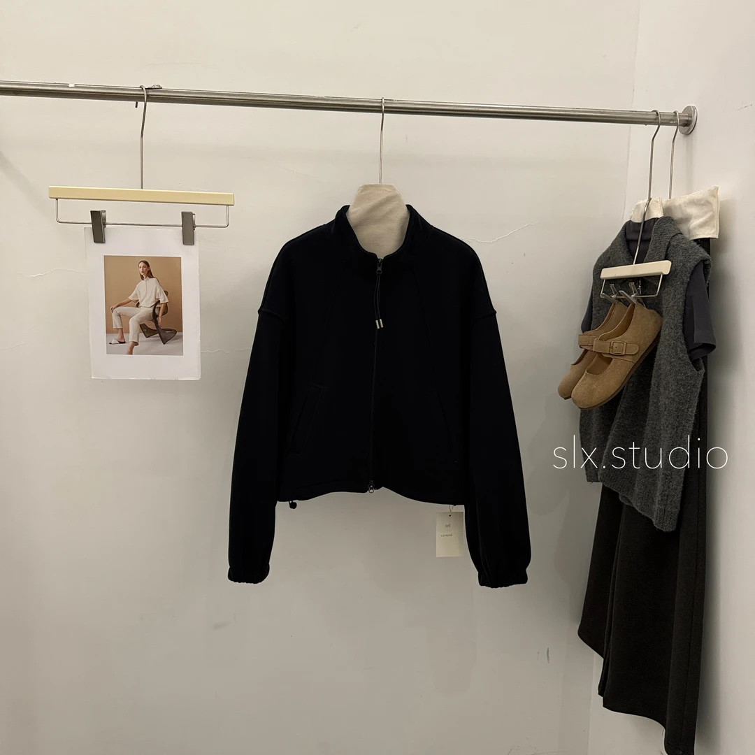 slx@ 6859 立领拉链卫衣