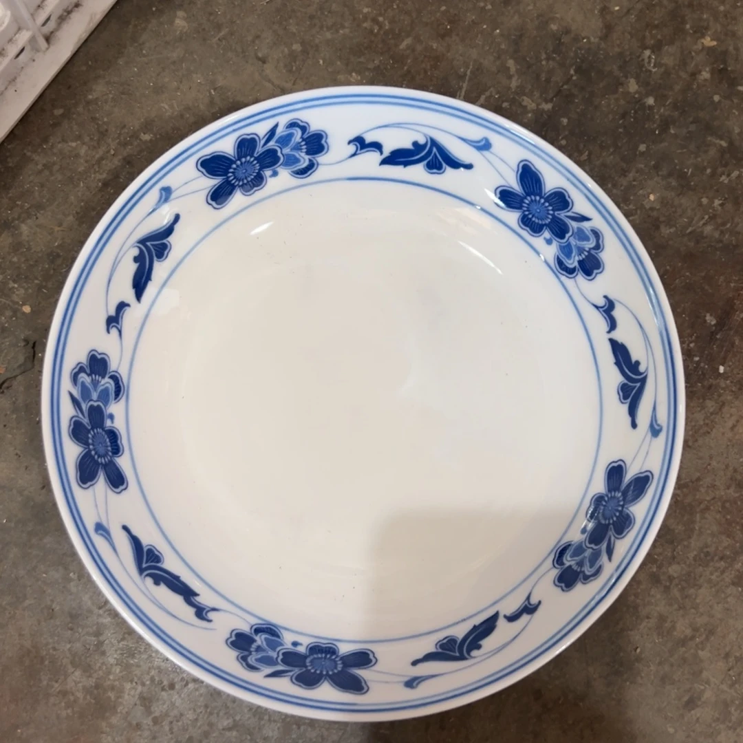 醴陵高温瓷18厘米深盘