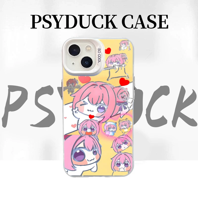 适用苹果华为一加小米Doro组合彩银白底卡通动漫防摔手机壳