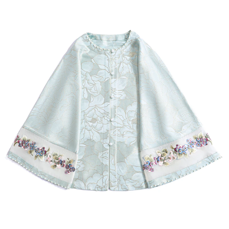 「青云」乐锦坊复古中国风原创日常百搭设计感刺绣汉服上衣