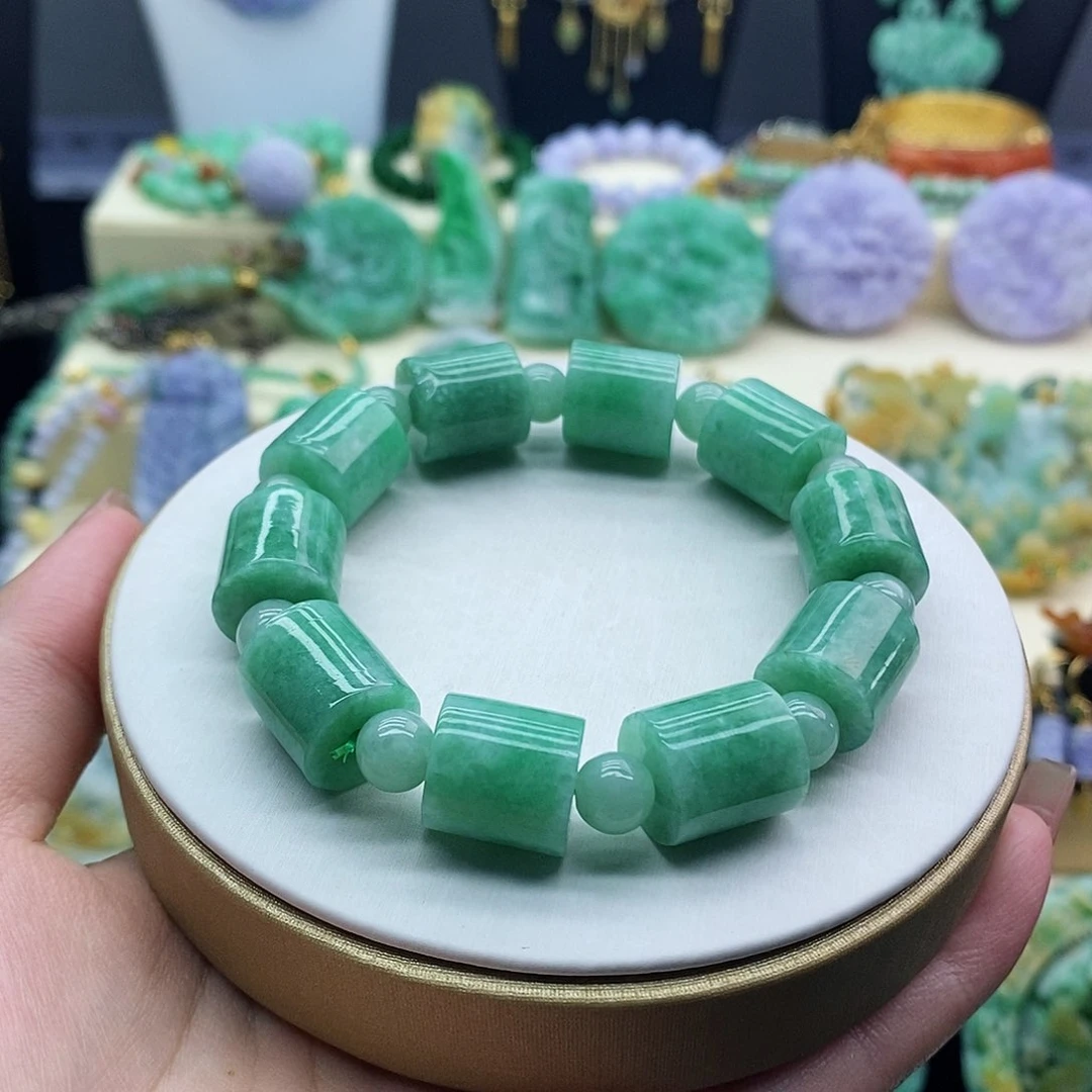 未镶嵌手串翡翠手串